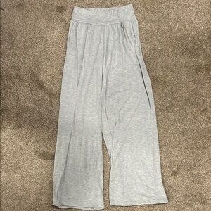 Light Gray Wide-Leg Pants